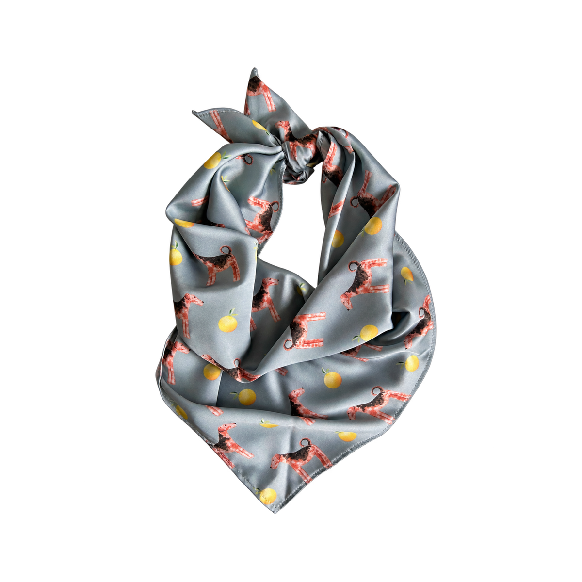 Airedale Sage Green Silk Scarf