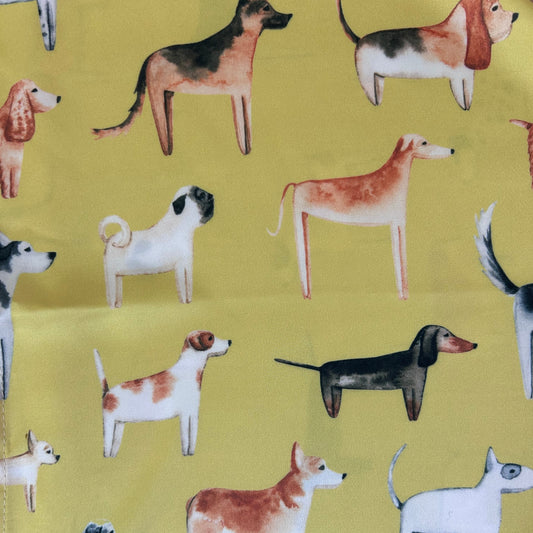 Lots of Dogs Acacia Gold Silk Scarf