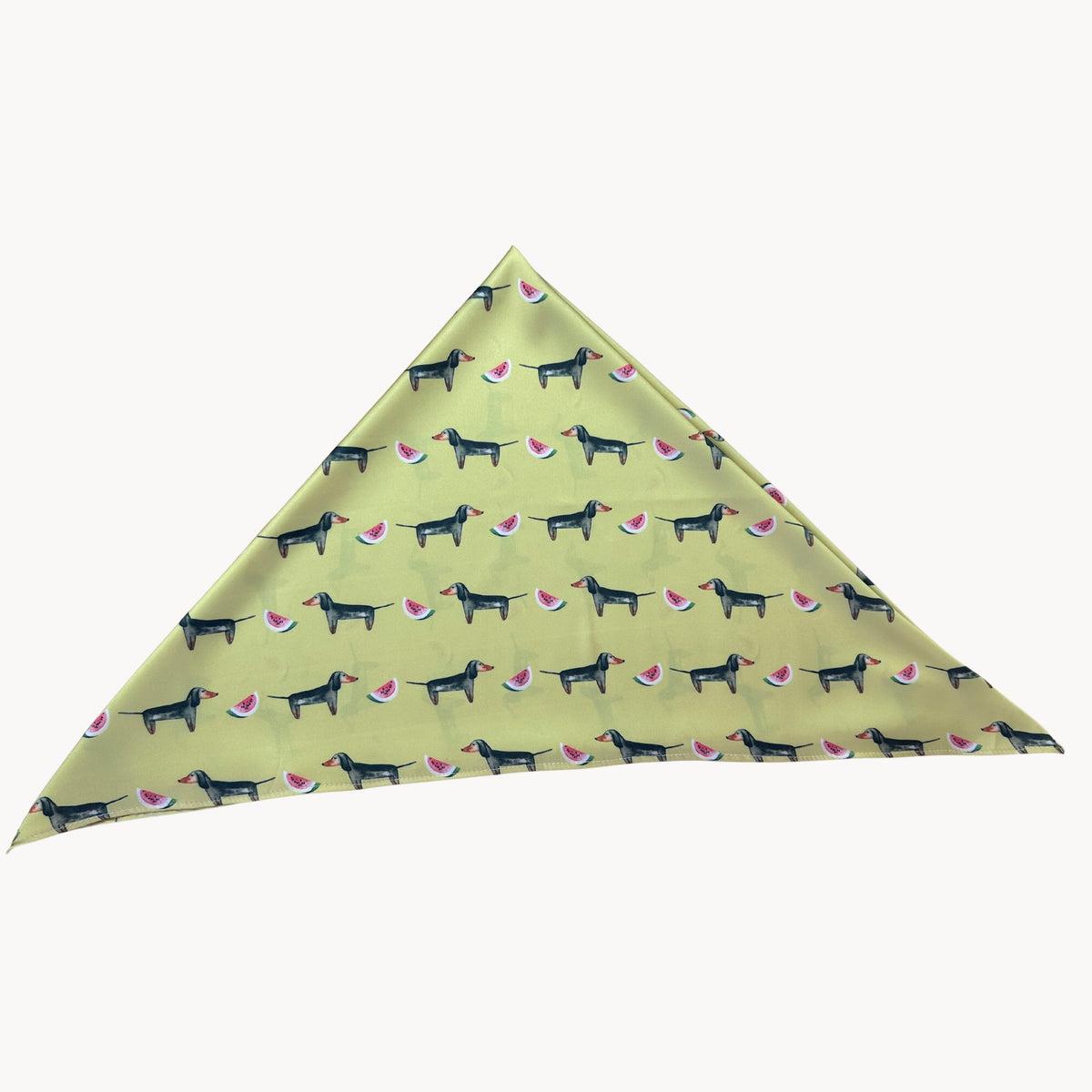 Dachshund Acacia Gold Silk Scarf