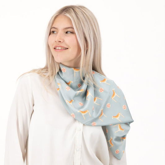 Africanis Sage Green Silk Scarf