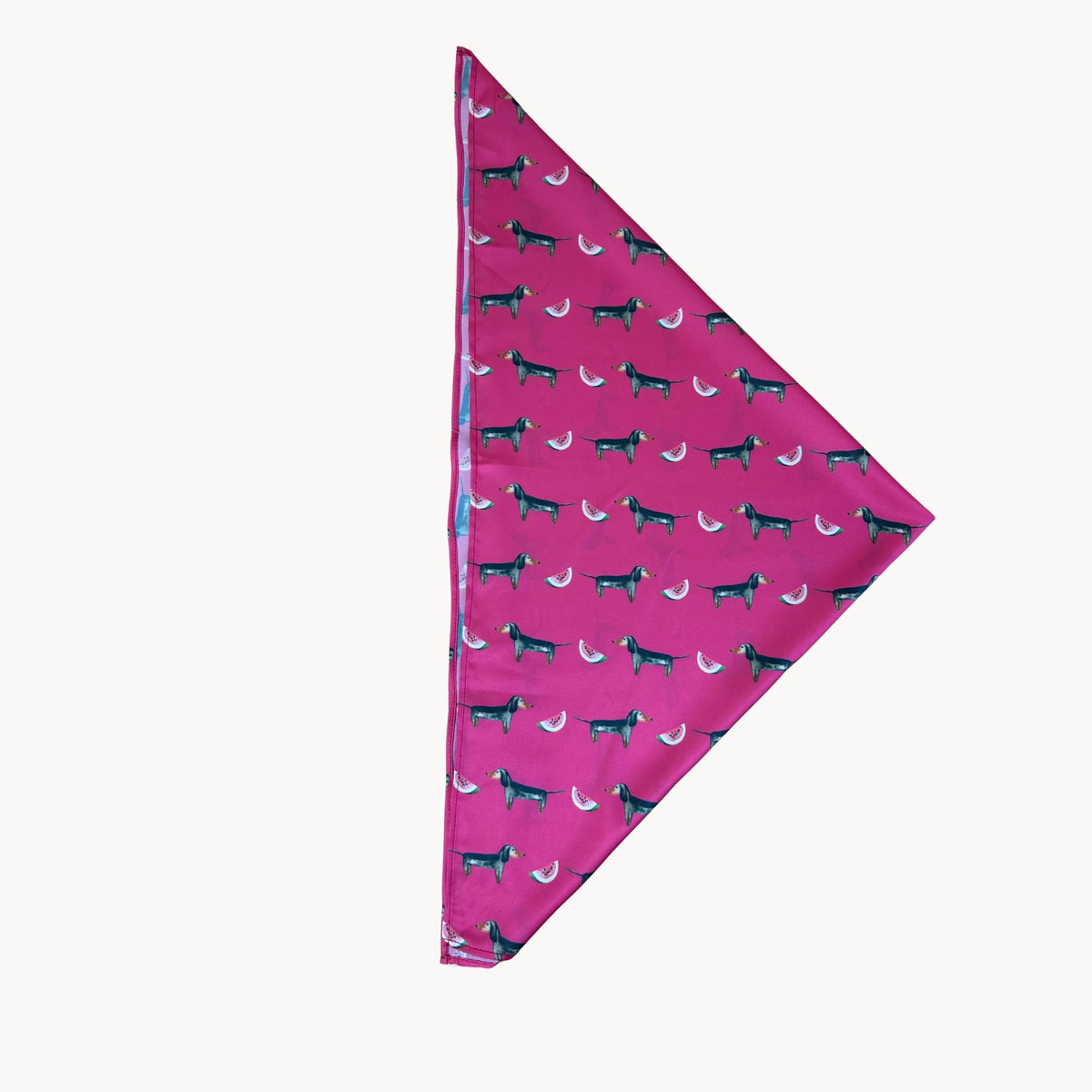 Dachshund Teaberry Pink Silk Scarf
