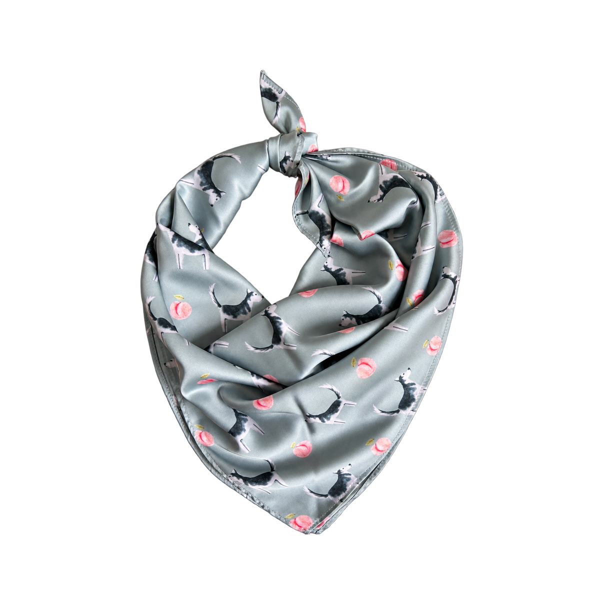 Husky Sage Green Silk Scarf
