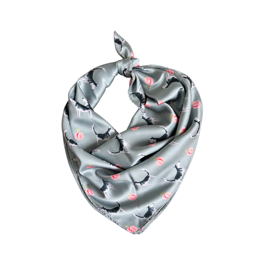 Husky Sage Green Silk Scarf