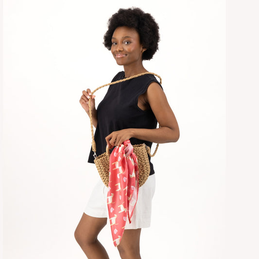 Lab / Golden Teaberry Pink Silk Scarf