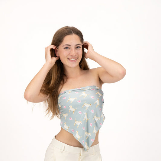 Lab / Golden Sage Green Silk Scarf