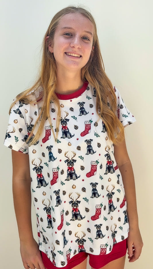 Schnauzer Christmas Pajamas