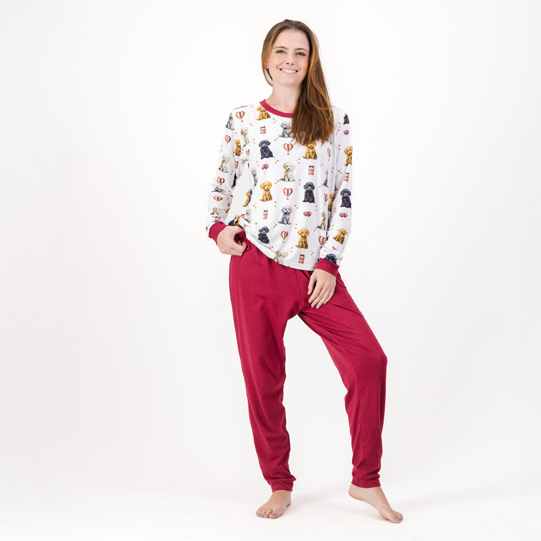 Poodle - Winter Pjs