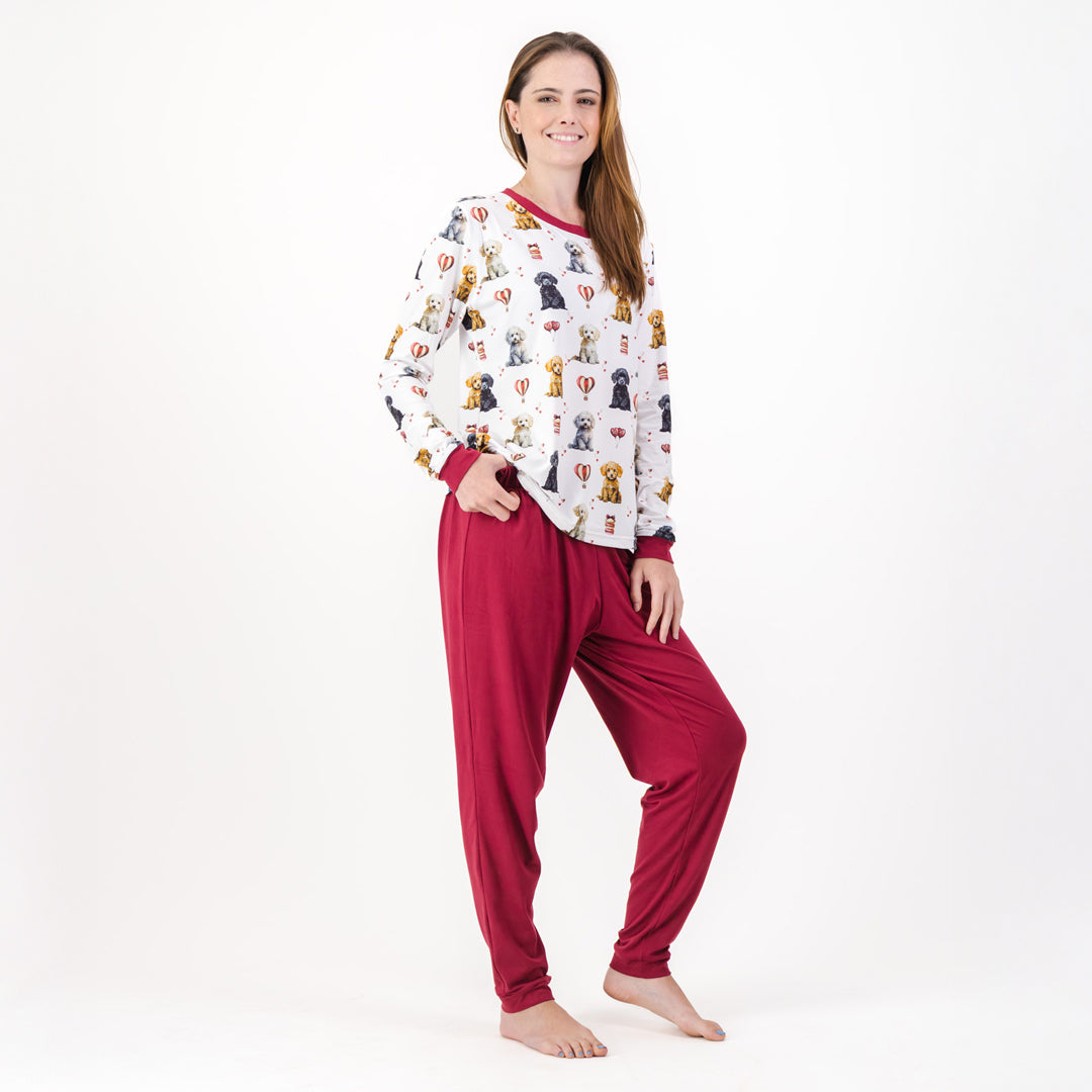 Poodle - Winter Pjs