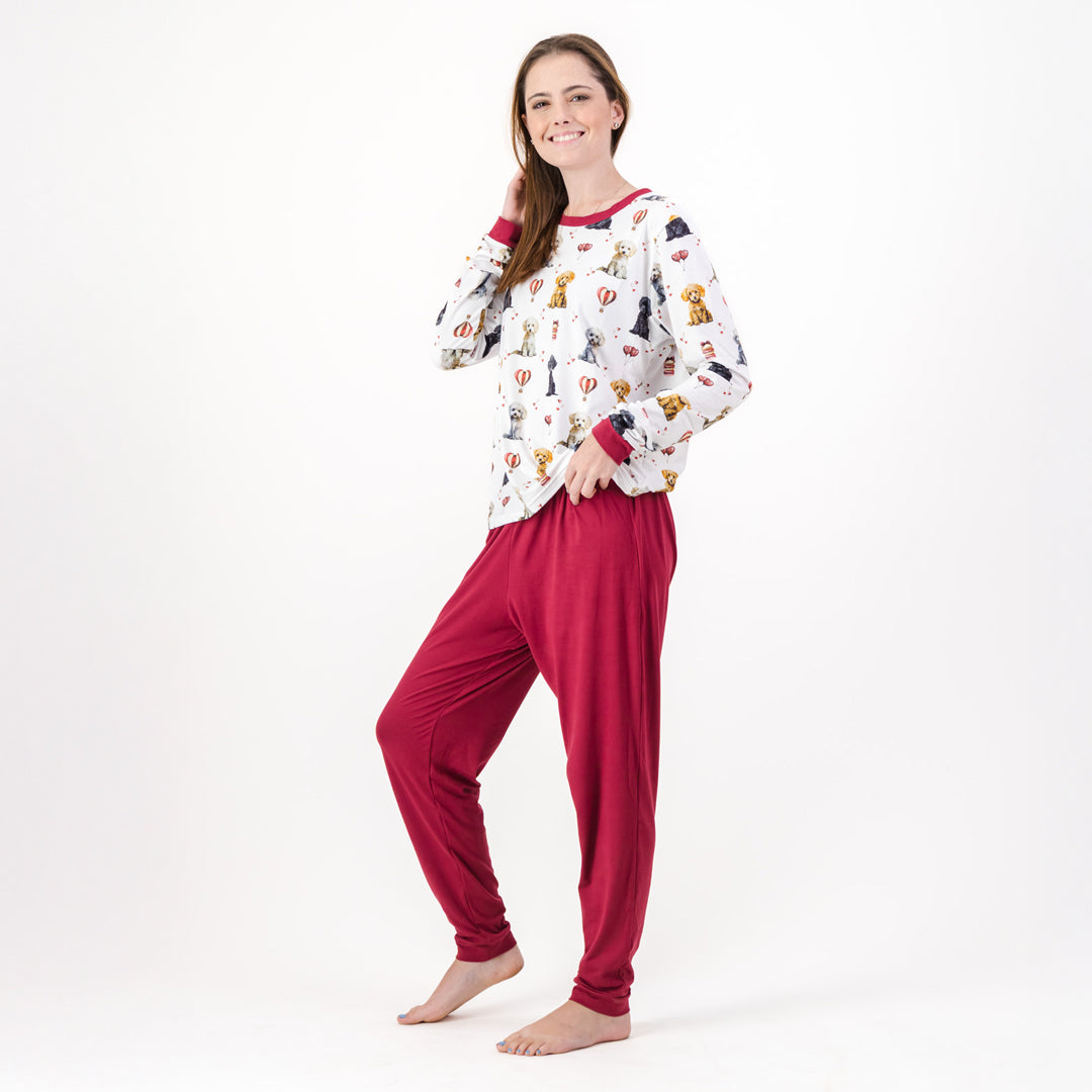 Poodle - Winter Pjs