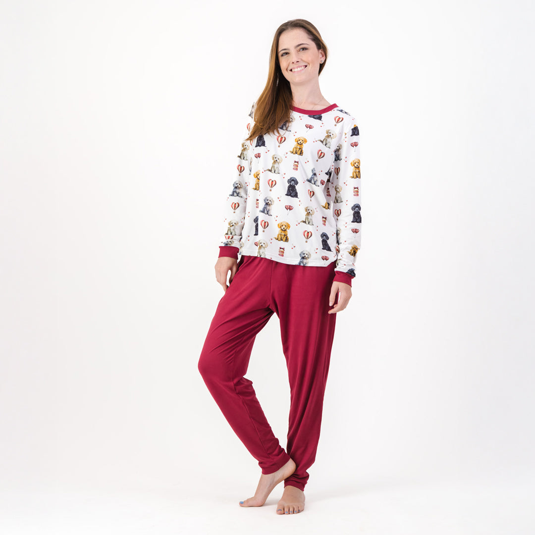 Poodle - Winter Pjs